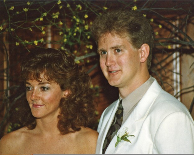 Two kids getting married, 1990